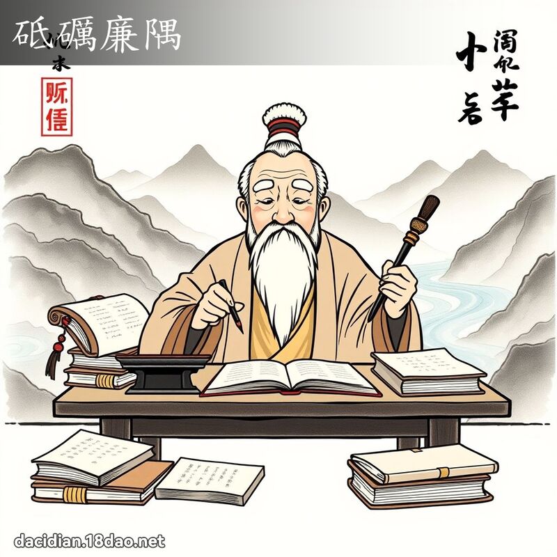 砥礪廉隅 - 國語大辭典配圖