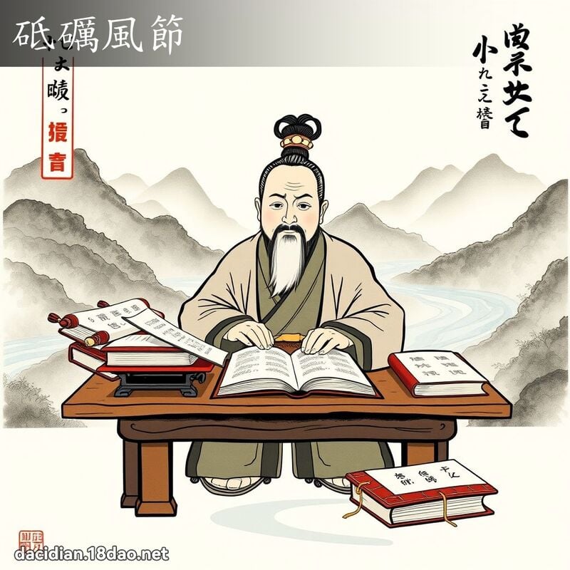 砥礪風節 - 國語大辭典配圖
