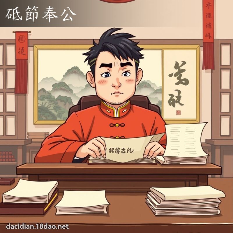 砥节奉公 - 国语大辞典配图
