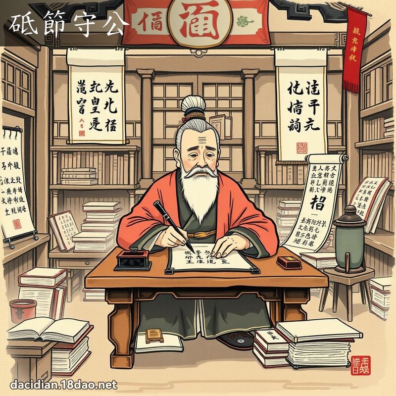 砥节守公 - 国语大辞典配图