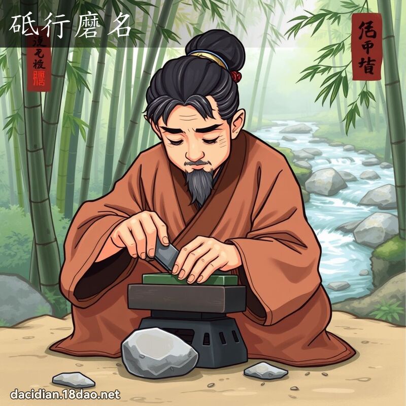 砥行磨名 - 国语大辞典配图