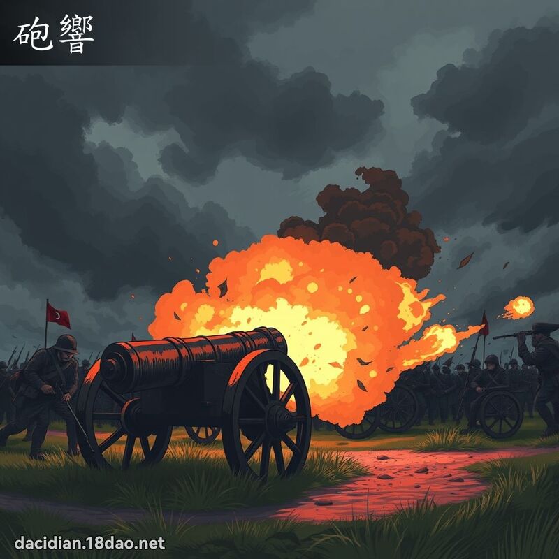 砲響 - 國語大辭典配圖