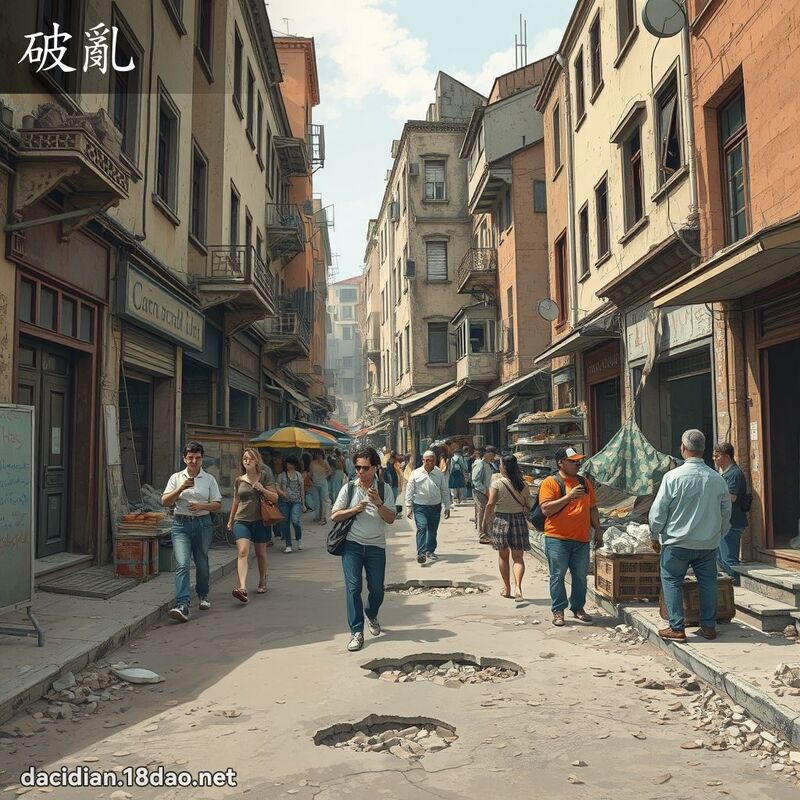 破乱 - 国语大辞典配图