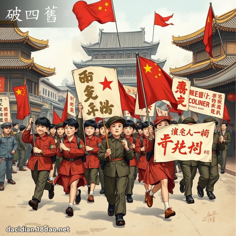 破四舊 - 國語大辭典配圖