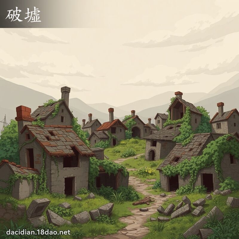破墟 - 国语大辞典配图