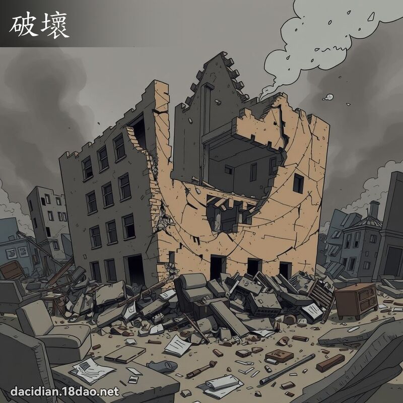 破坏 - 国语大辞典配图