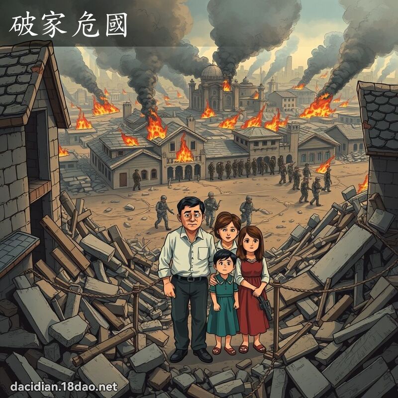 破家危国 - 国语大辞典配图