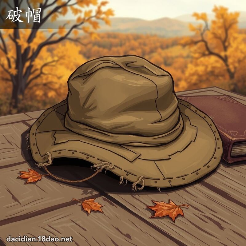 破帽 - 国语大辞典配图