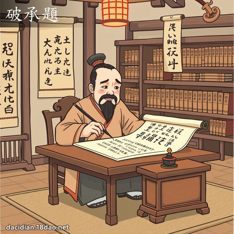 破承题 - 国语大辞典配图