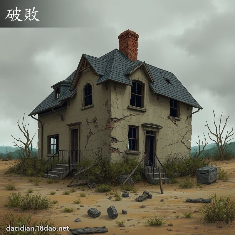 破敗 - 國語大辭典配圖