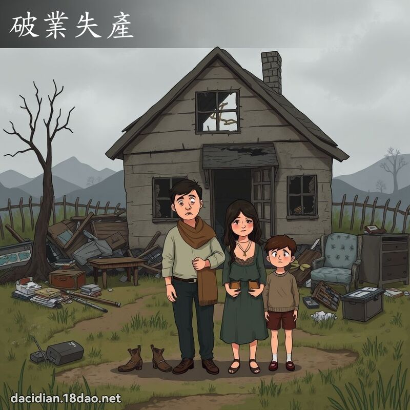 破业失产 - 国语大辞典配图