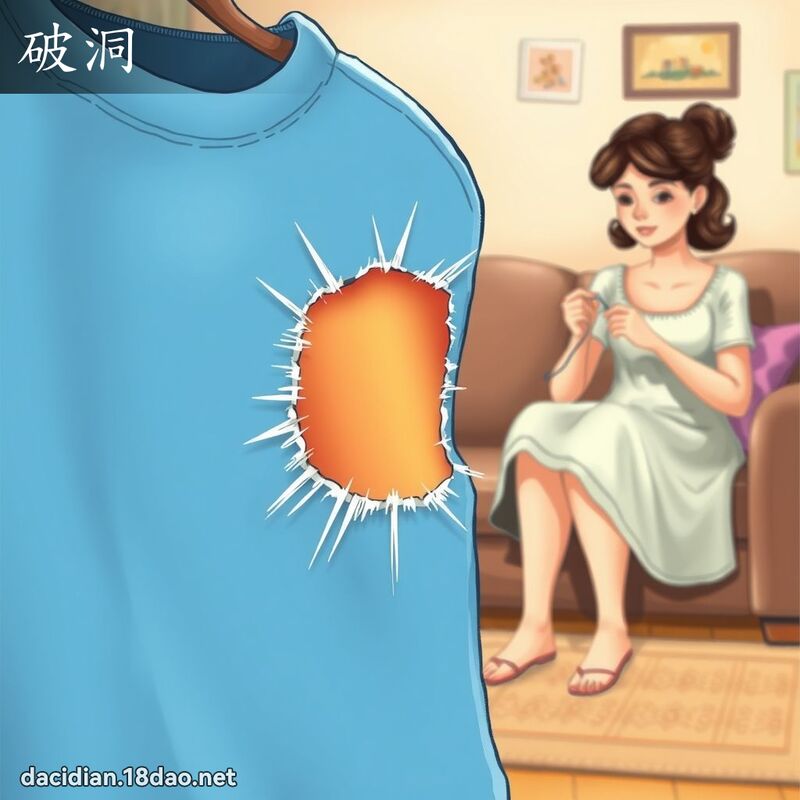 破洞 - 国语大辞典配图