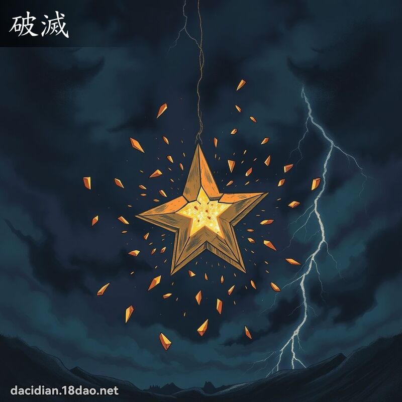 破滅 - 國語大辭典配圖