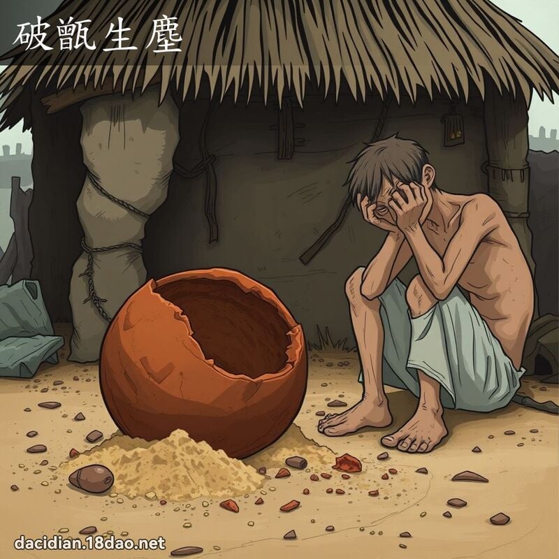 破甑生塵 - 國語大辭典配圖