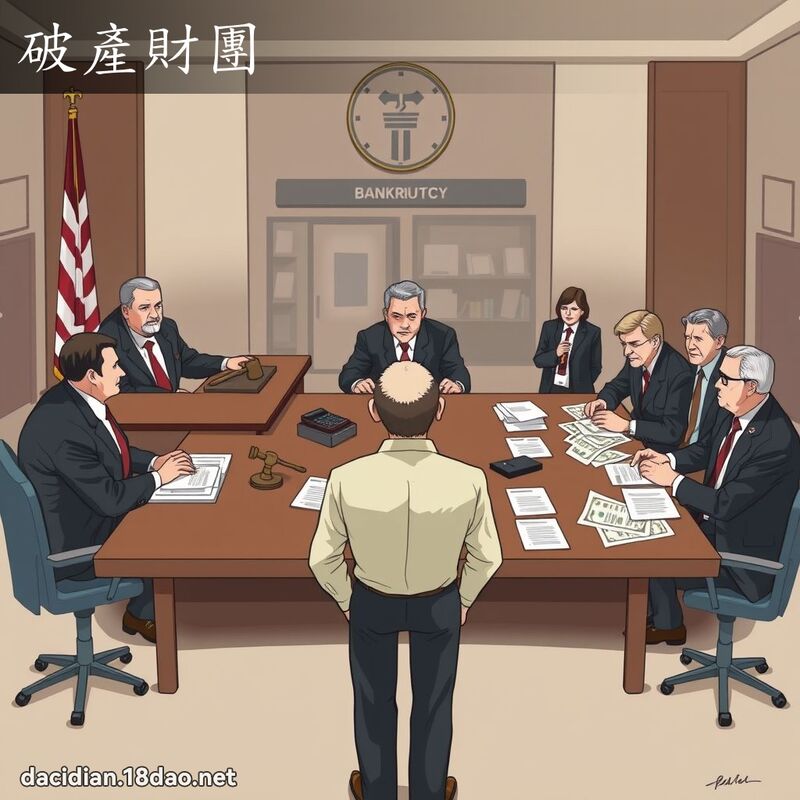 破产财团 - 国语大辞典配图