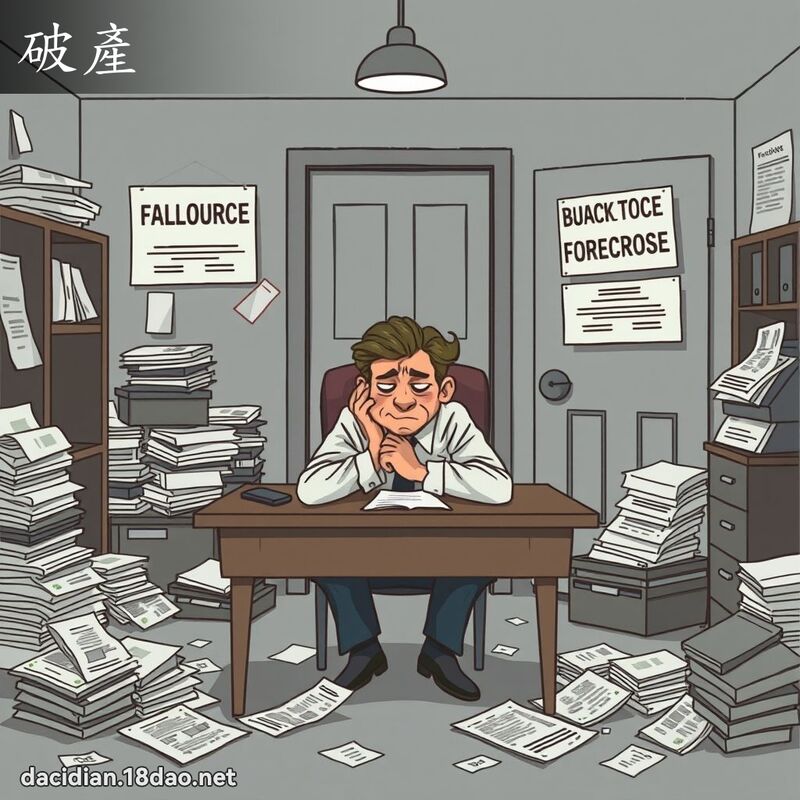 破產 - 國語大辭典配圖