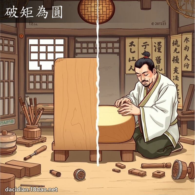 破矩為圓 - 國語大辭典配圖