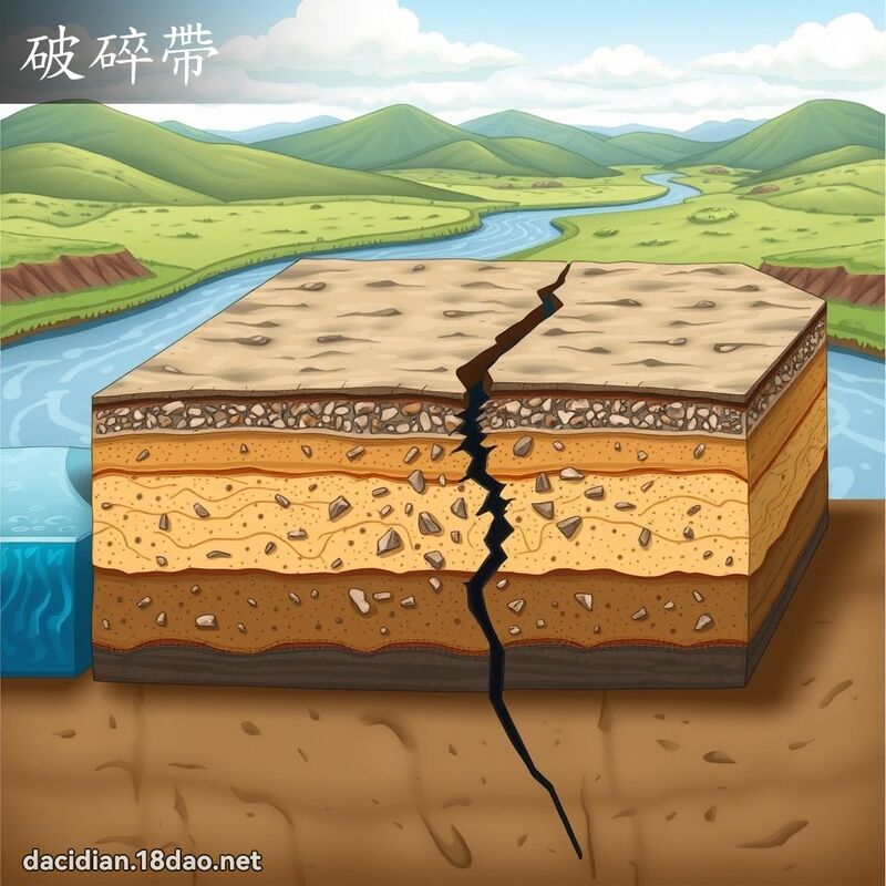 破碎帶 - 國語大辭典配圖