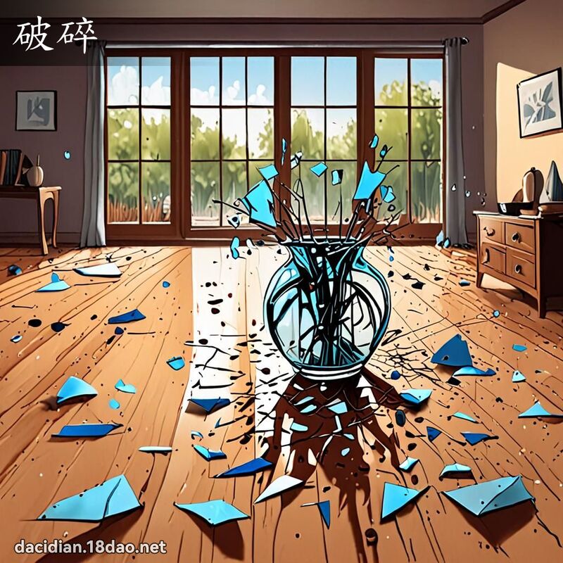 破碎 - 國語大辭典配圖