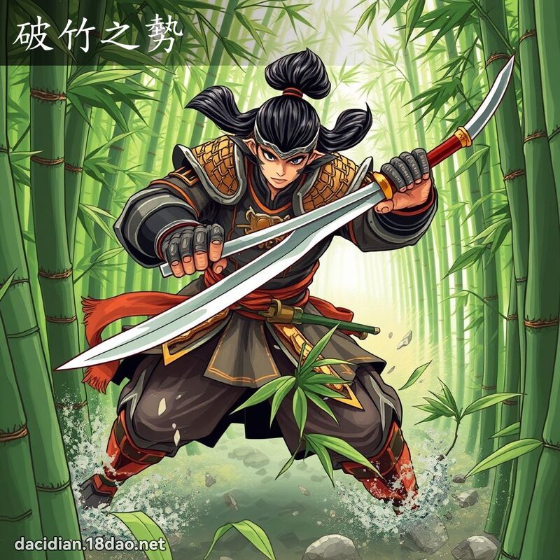 破竹之勢 - 國語大辭典配圖