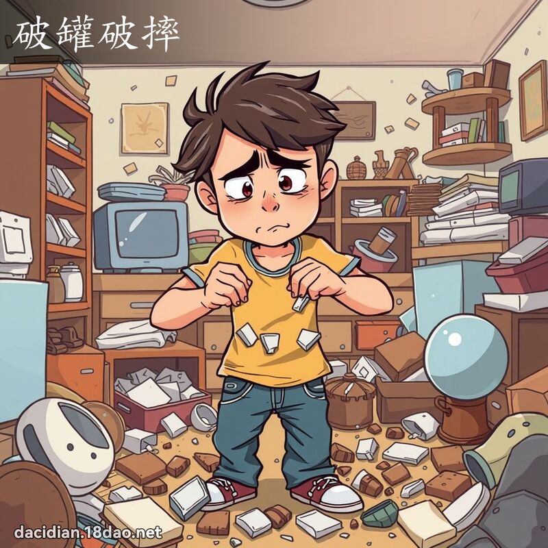 破罐破摔 - 國語大辭典配圖