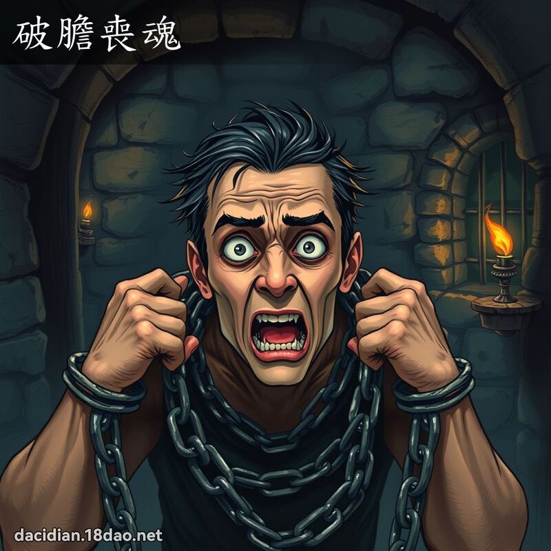 破膽喪魂 - 國語大辭典配圖