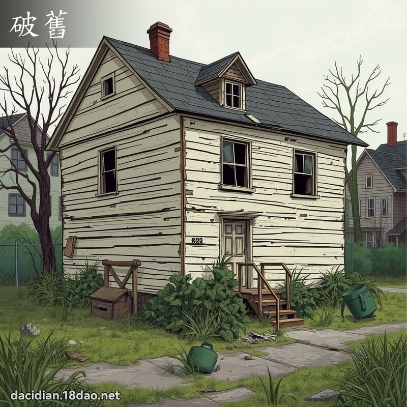 破舊 - 國語大辭典配圖