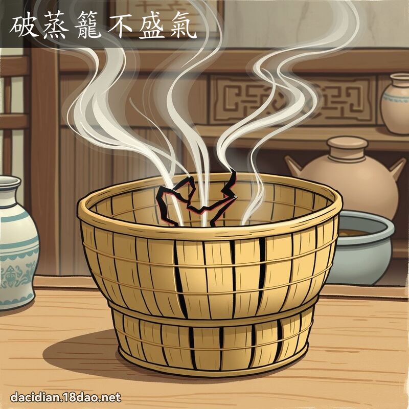 破蒸籠不盛氣 - 國語大辭典配圖