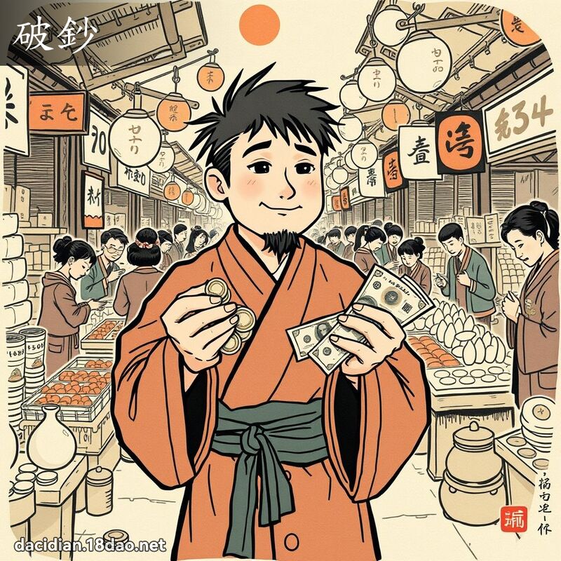 破钞 - 国语大辞典配图