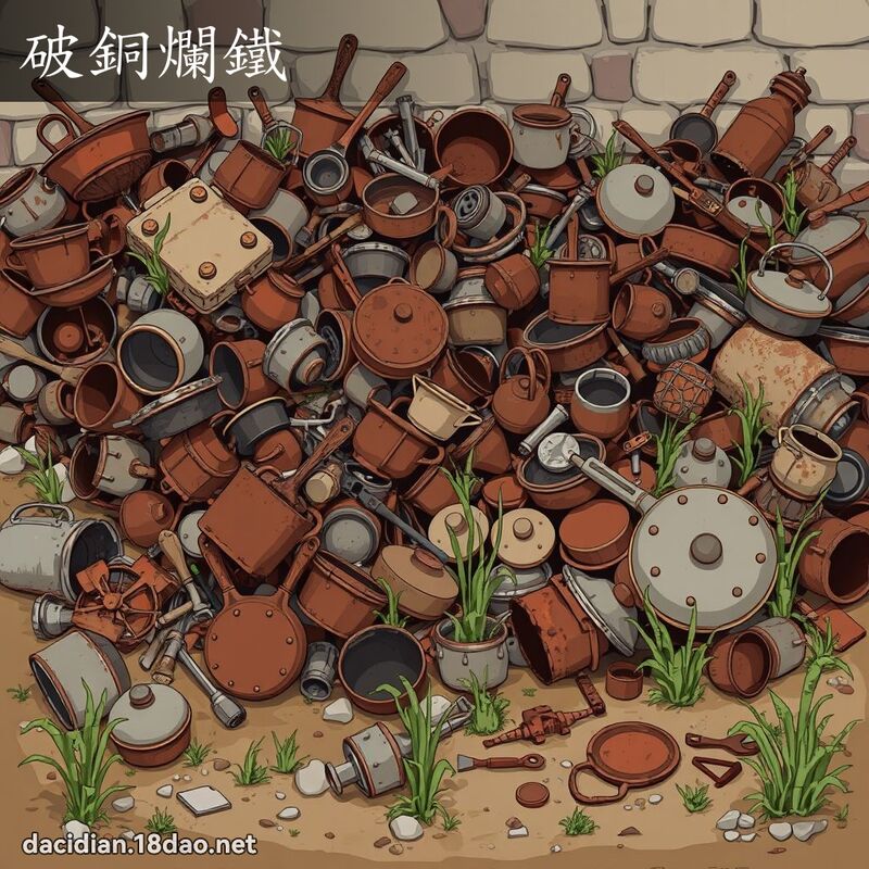 破铜烂铁 - 国语大辞典配图