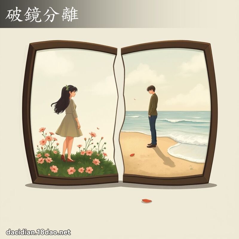 破鏡分離 - 國語大辭典配圖
