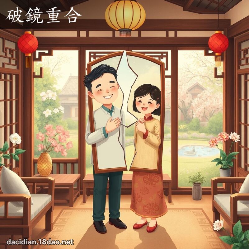 破镜重合 - 国语大辞典配图