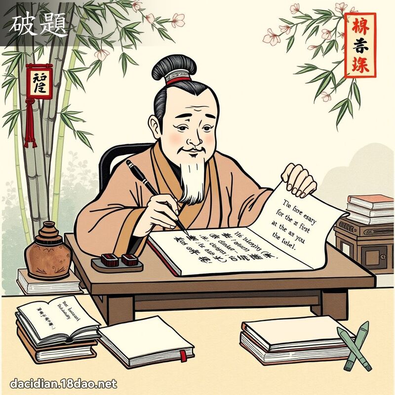 破題 - 國語大辭典配圖