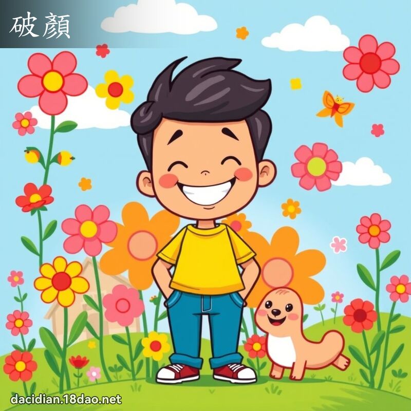 破顏 - 國語大辭典配圖