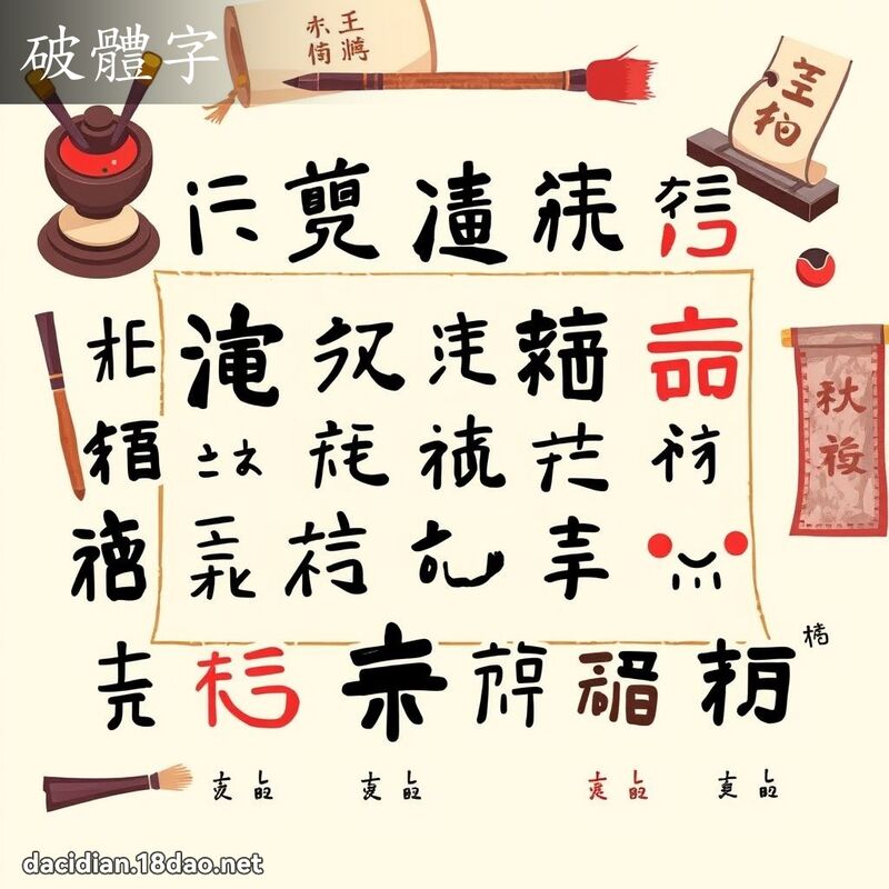 破体字 - 国语大辞典配图