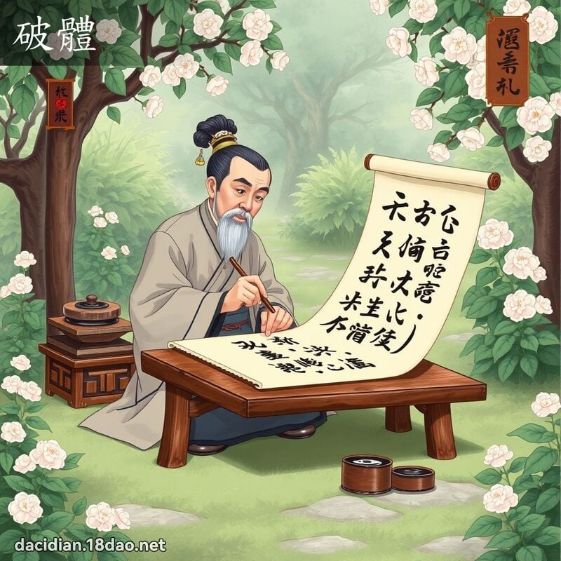 破体 - 国语大辞典配图