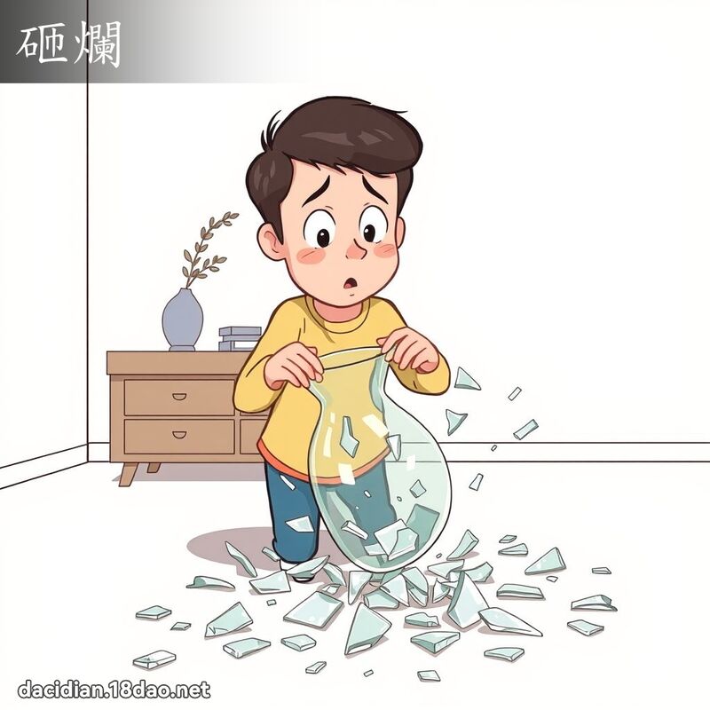 砸烂 - 国语大辞典配图