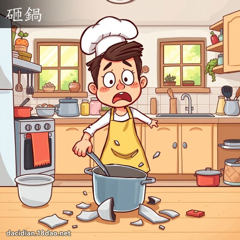 砸锅 - 国语大辞典配图
