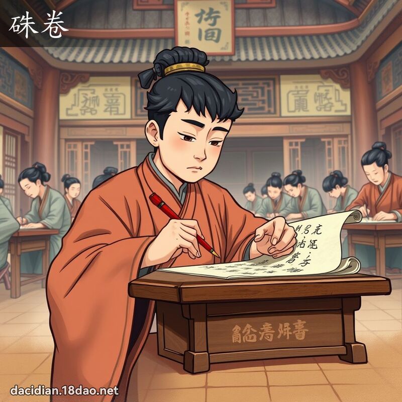 硃卷 - 國語大辭典配圖