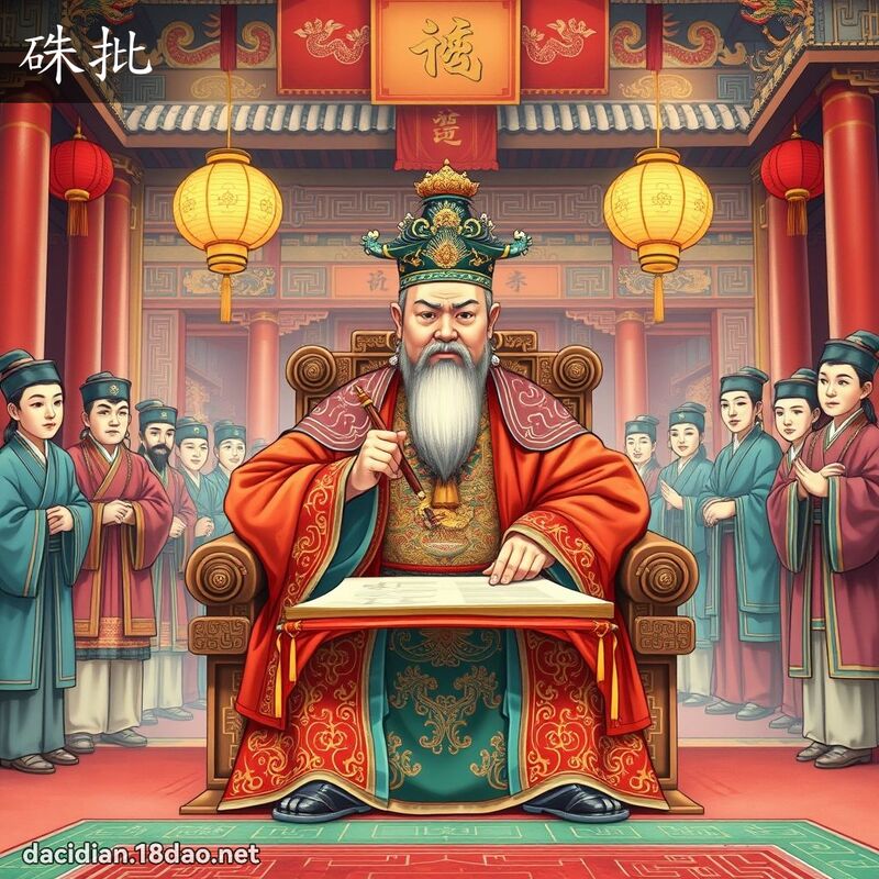 硃批 - 國語大辭典配圖