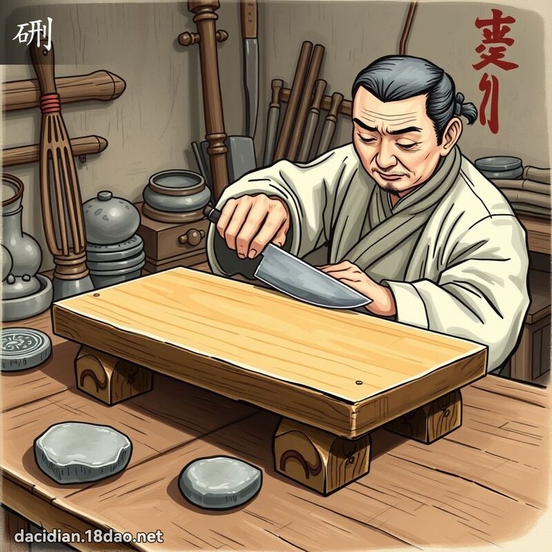 硎 - 國語大辭典配圖