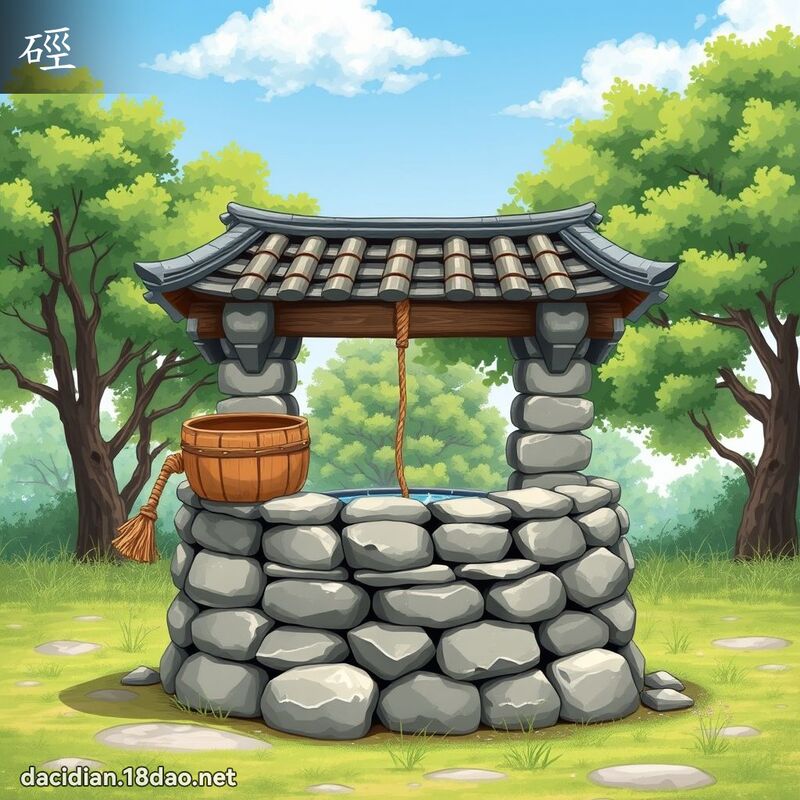 硜 - 國語大辭典配圖