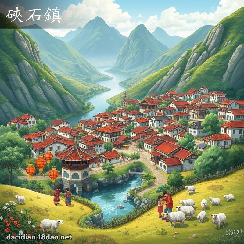 硤石鎮 - 國語大辭典配圖
