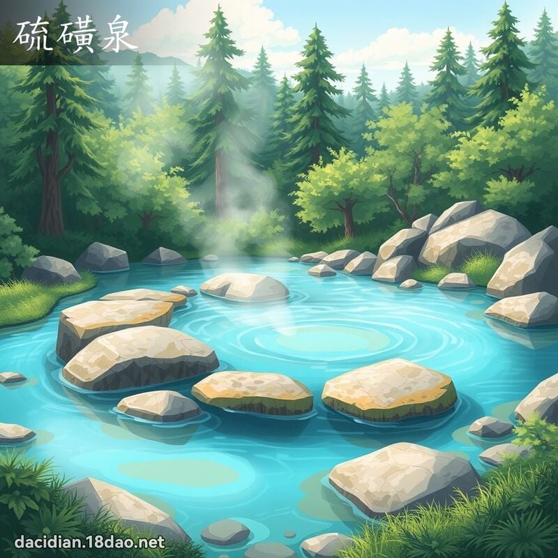 硫磺泉 - 國語大辭典配圖