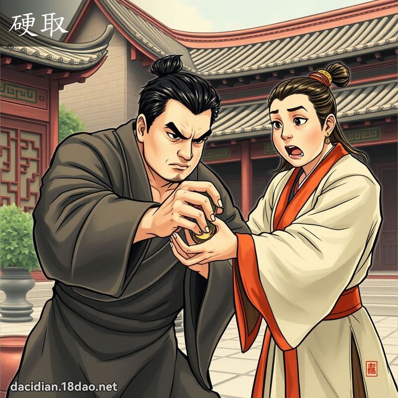 硬取 - 国语大辞典配图