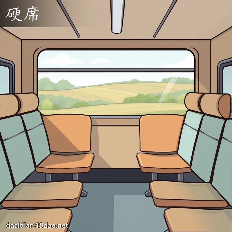 硬席 - 國語大辭典配圖