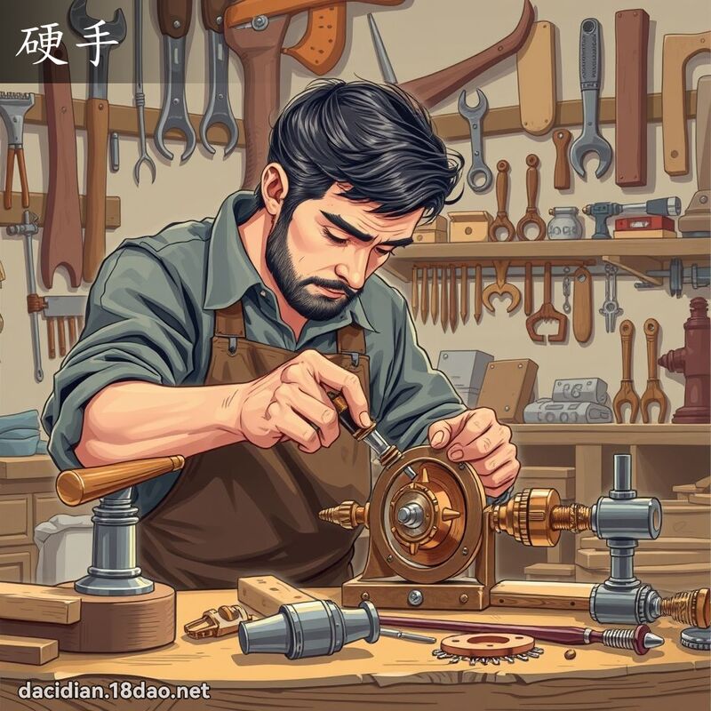 硬手 - 國語大辭典配圖