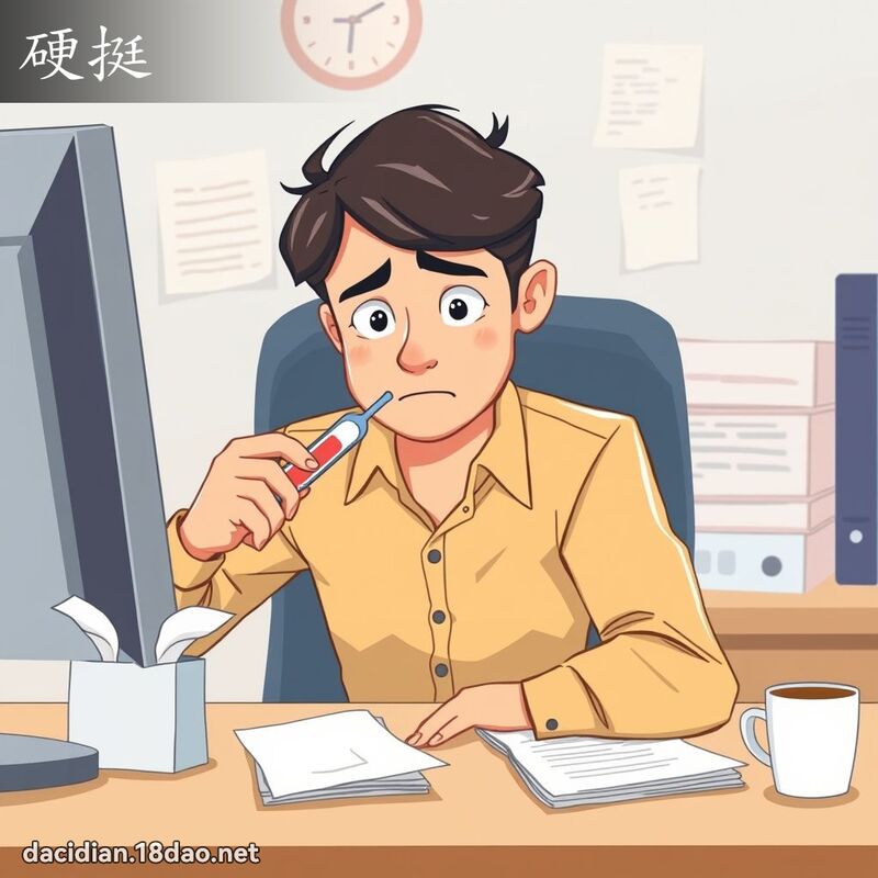 硬挺 - 国语大辞典配图