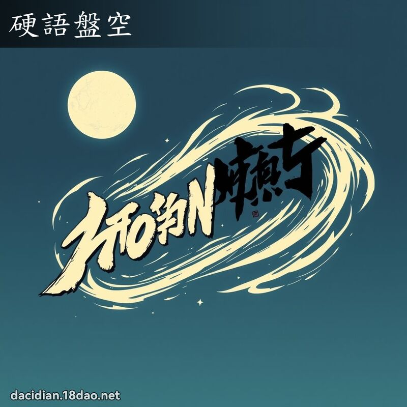 硬語盤空 - 國語大辭典配圖