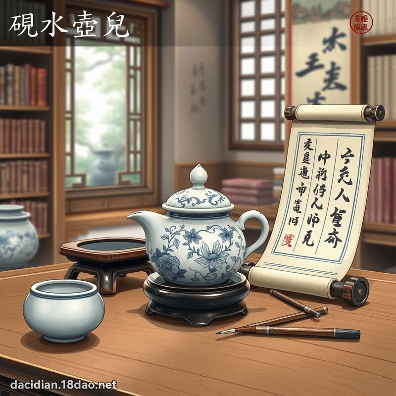 硯水壺兒 - 國語大辭典配圖